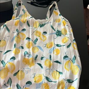 Joules Yellow and Green Asymmetrical Camisole